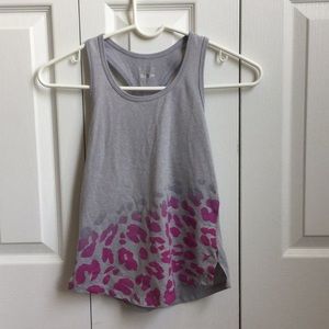 Gray and pink old navy active tank top Go-Dry